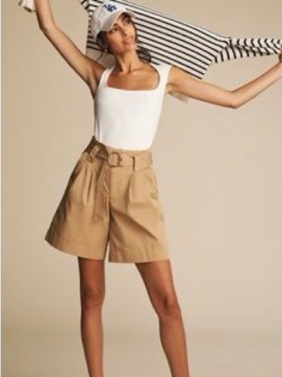 Maeve Tops - Maeve Square Neck Tank White 2X Great Basic